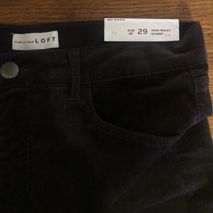 Loft 8/29 Petite Corduroy Skinny Pants NWT